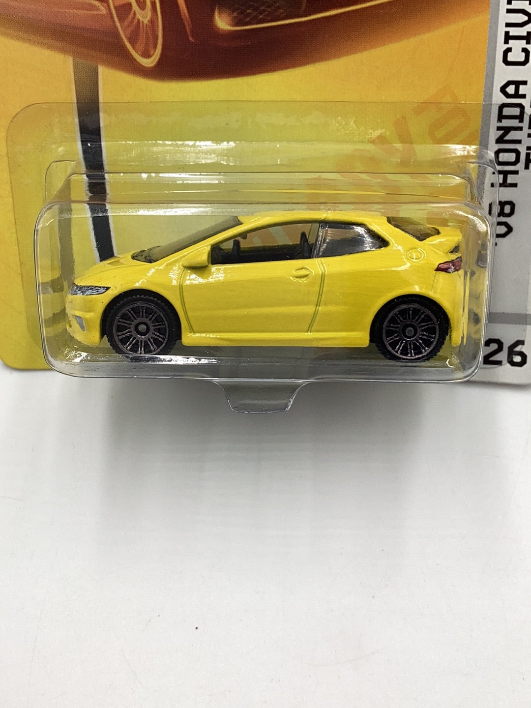 Matchbox #26 08 Honda Civic Type R yellow 210A