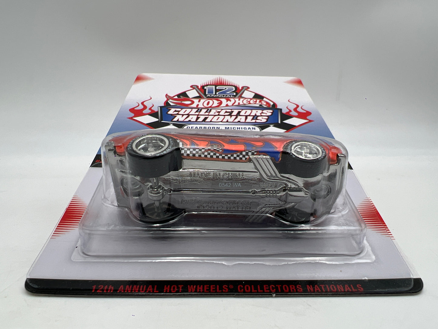 2012 Hot Wheels 12th Annual Collectors Nationals #1983/2000 67 Camaro Orange W/Protector