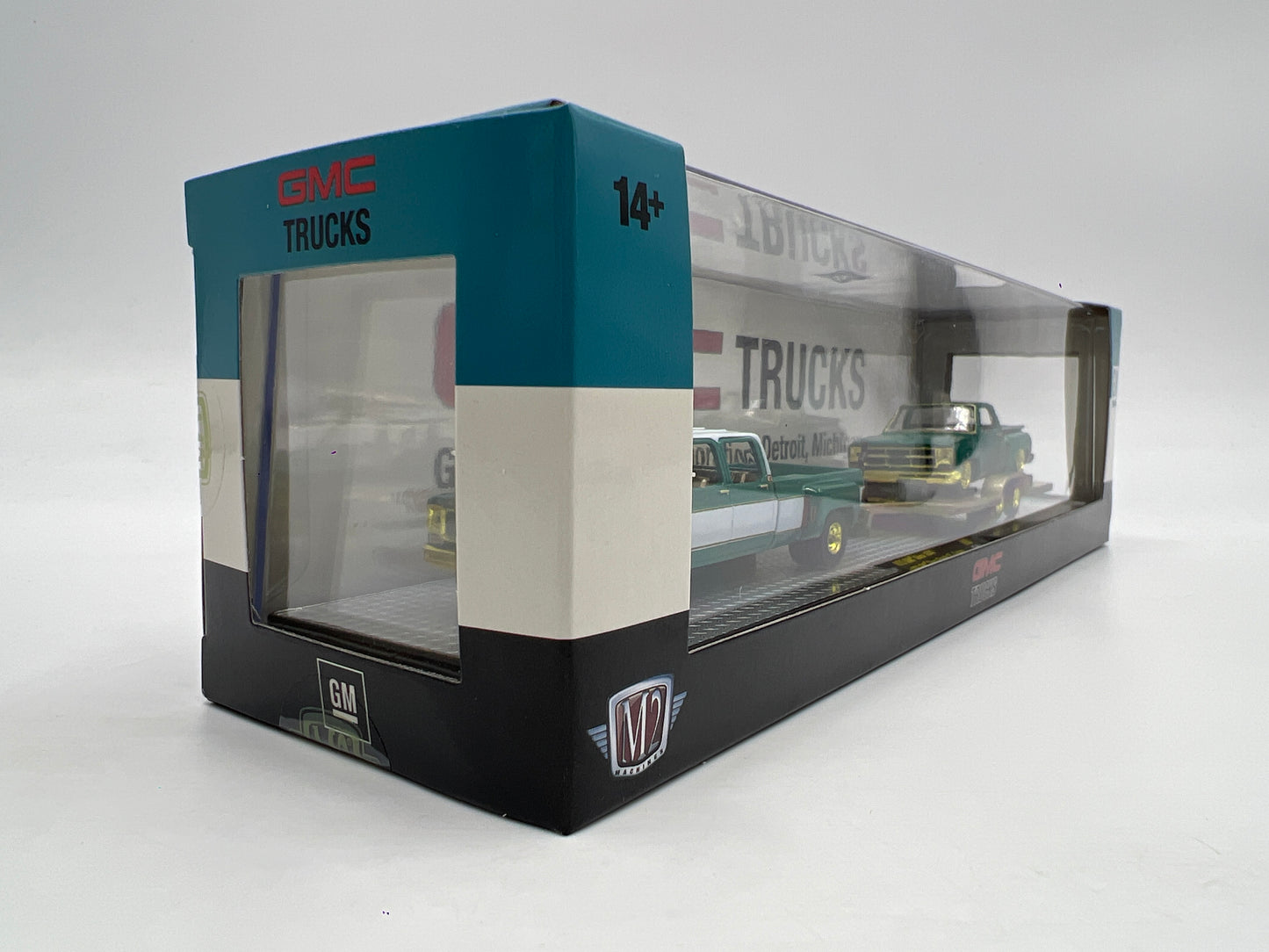 M2 Machines Auto Haulers CHASE 1973 GMC Sierra 3500 & 1976 GMC Sierra Grande 15  R88