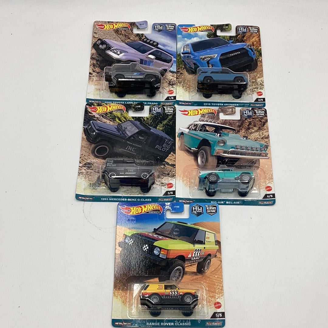 2024 Hot wheels Off Road Complete Set of Five 1-5