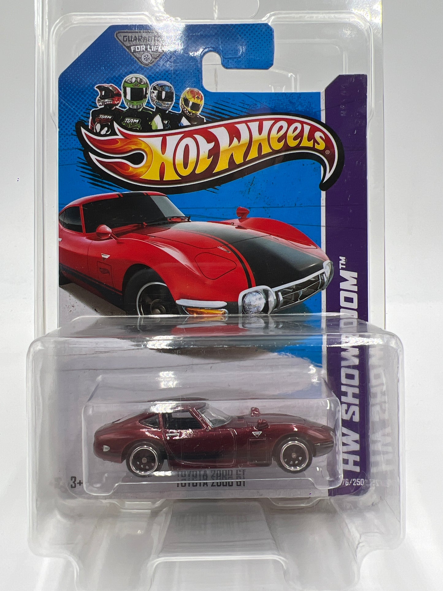 2013 Hot Wheels Super Treasure Hunt #176 Toyota 2000 GT Red W/Protector