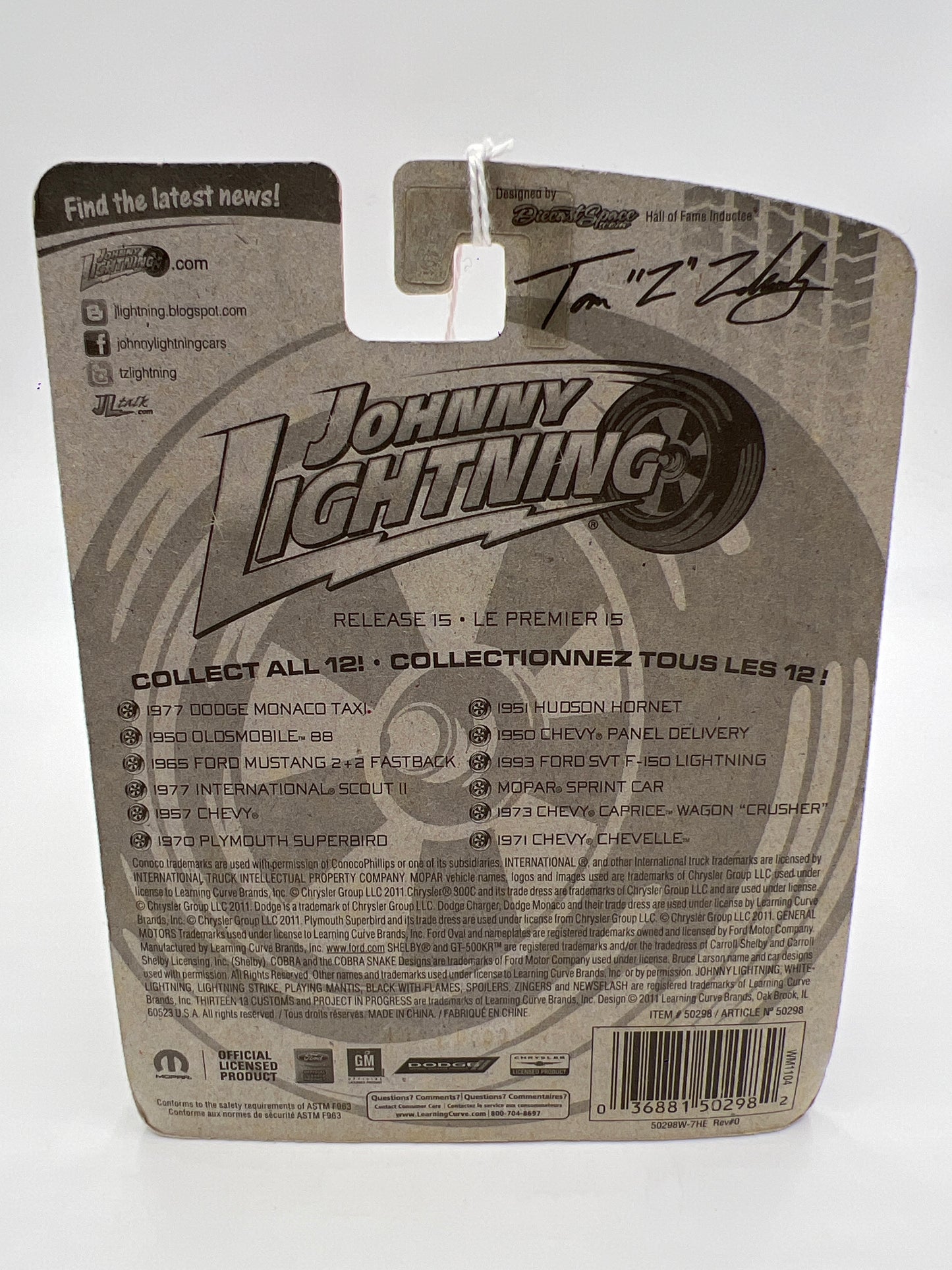 Johnny Lightning Release #15 1957 Chevy Hearse Silver 227F