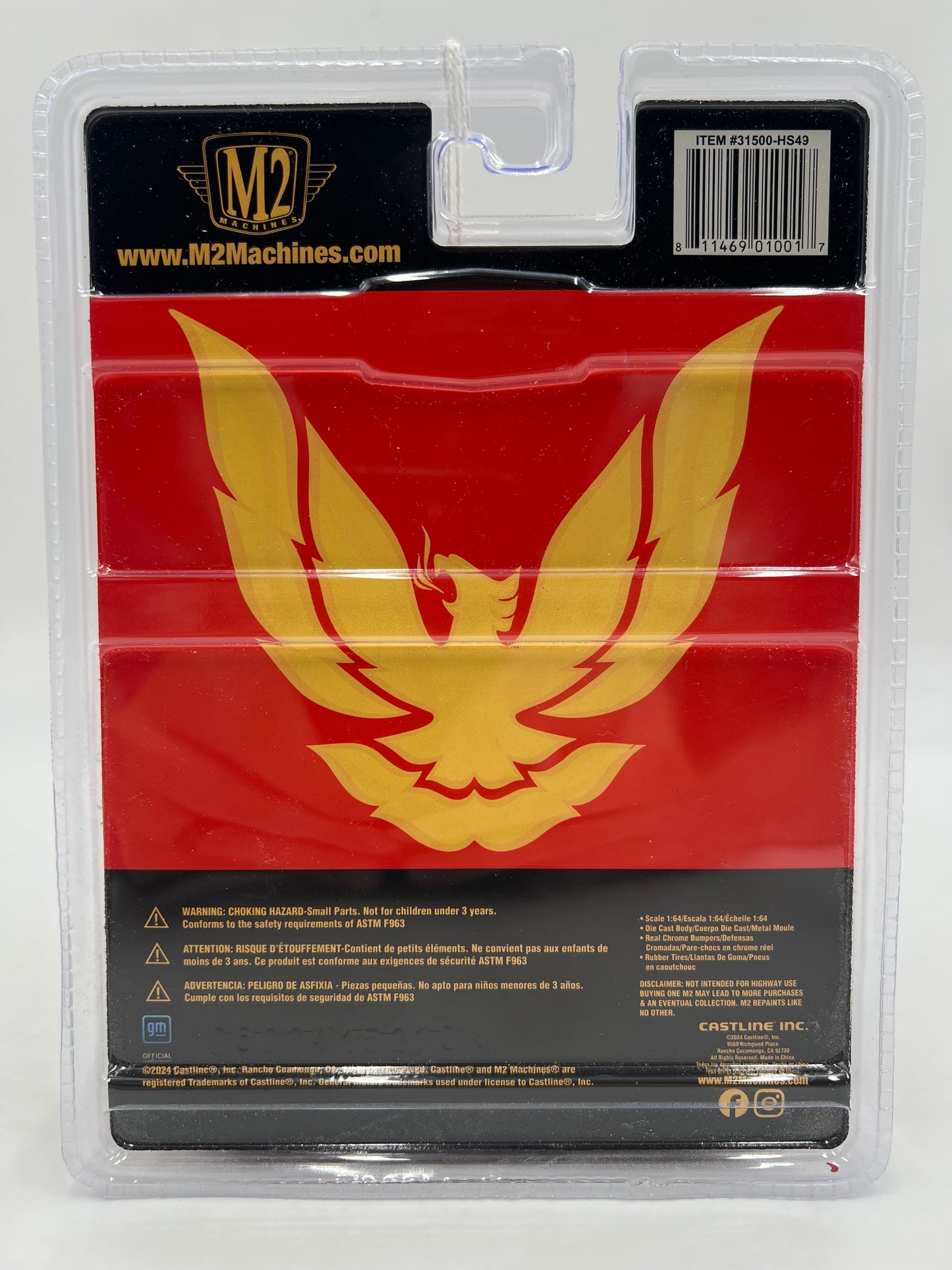 M2 Machines Hobby Lobby Exclusive 1/4400 OBS 1988 GMC Sierra 1500 Custom Red HS49