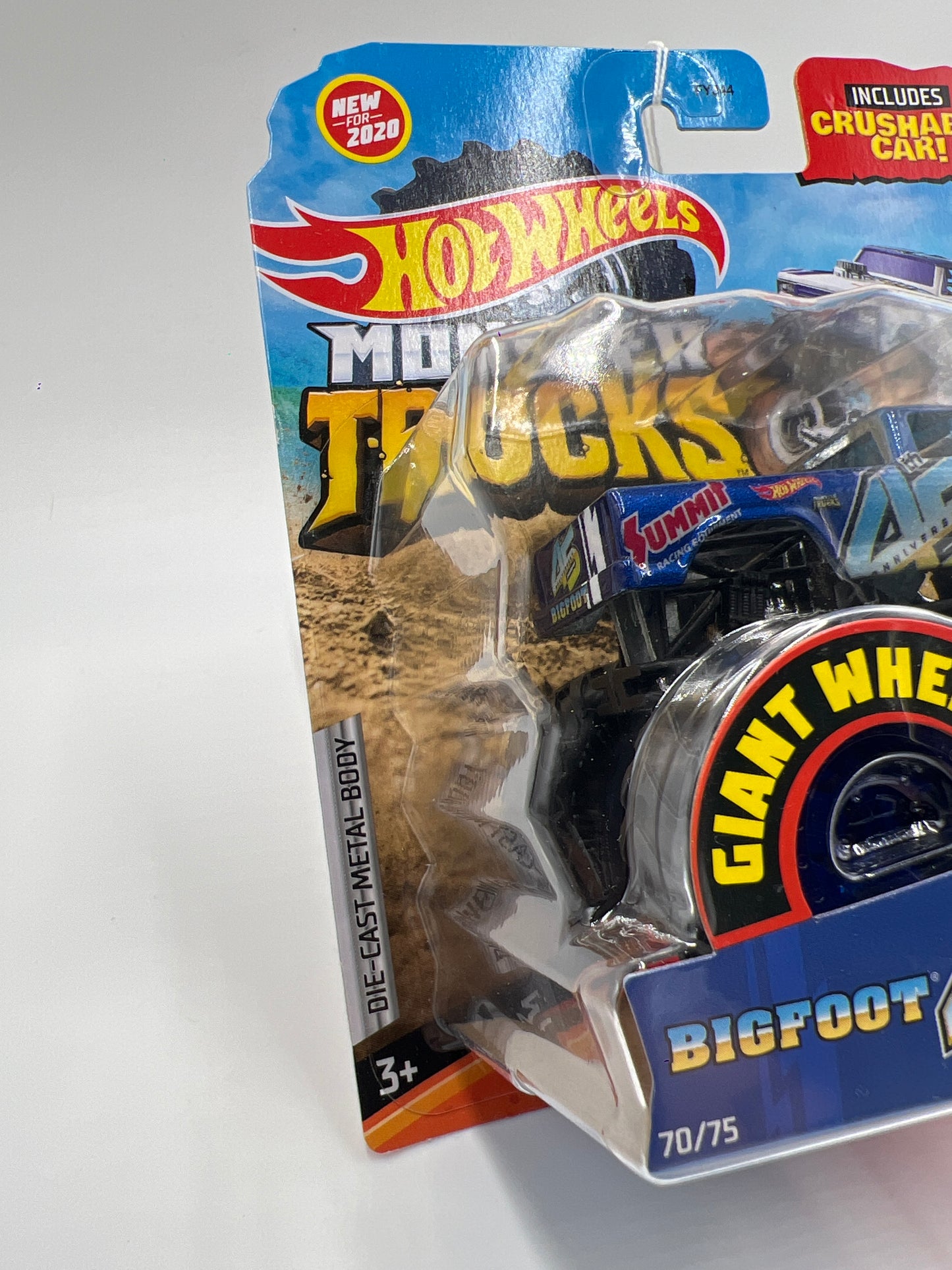 2020 Hot Wheels Monster Trucks Stunt Storm #70 Bigfoot 45th Anniversary 135E