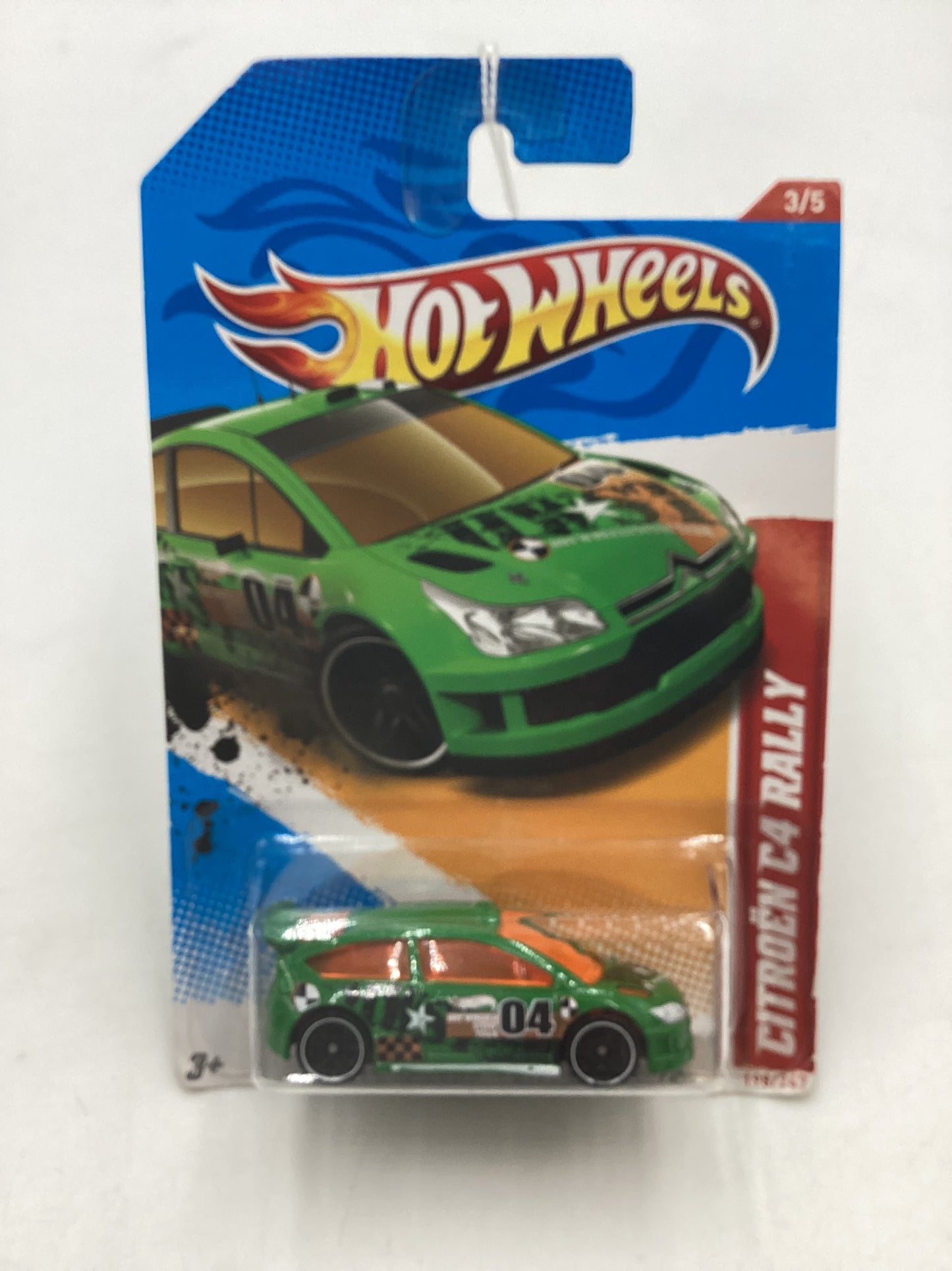 2012 Hot Wheels #198 Citroen C4 Rally Green 68F