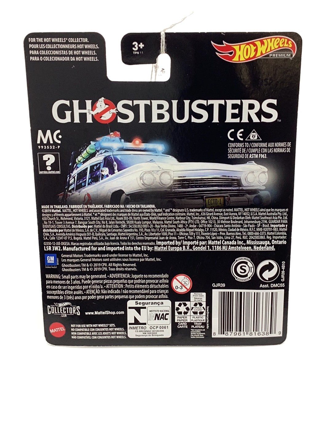 Hot Wheels Premium retro entertainment Ghostbusters Ecto-1 271E