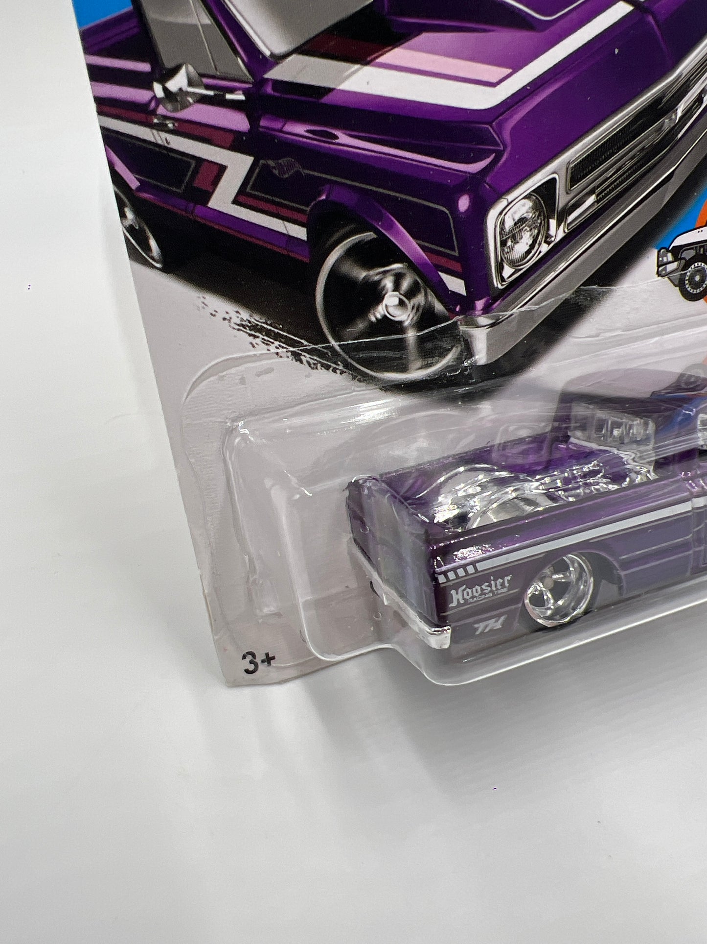 2017 Hot Wheels Super Treasure Hunt 67 Chevy C10 Purple W/Protector