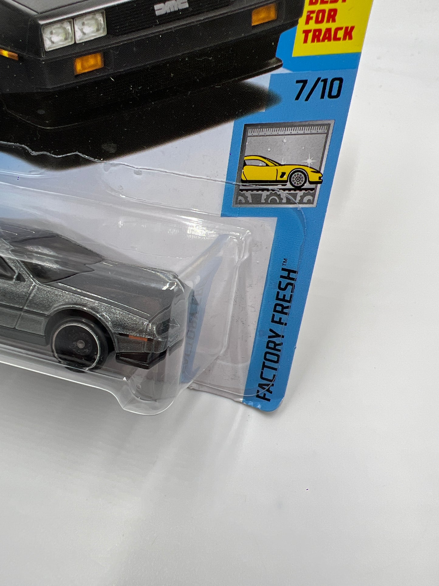 2018 Hot Wheels Factory Fresh #270 Month Card DMC Delorean Gray 59C