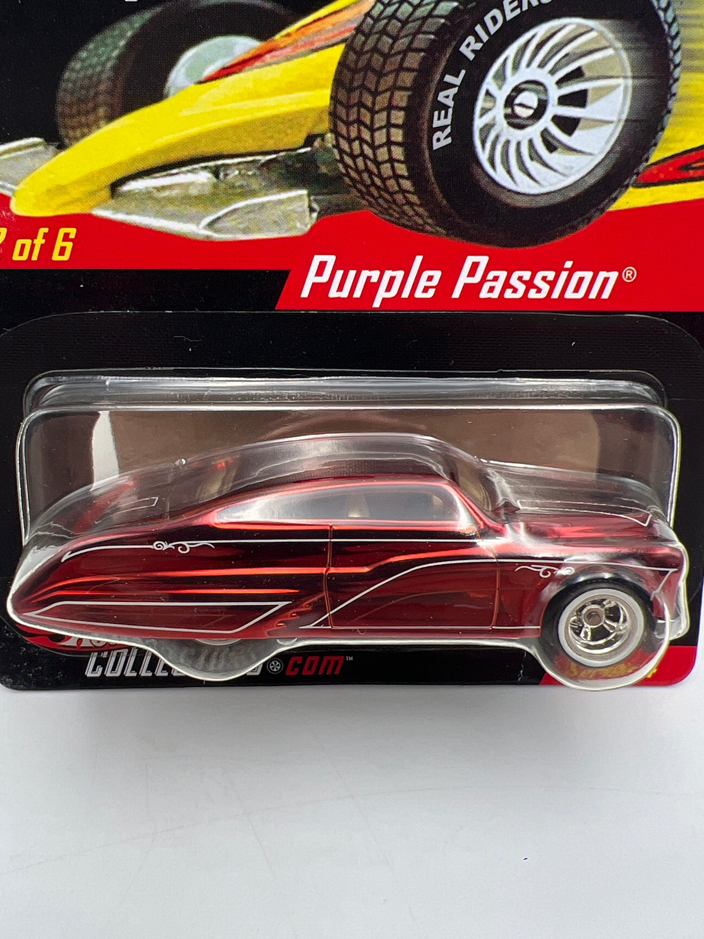 2004 Hot Wheels RLC Real Riders Series 4 #2 Purple Passion Red W/Protector