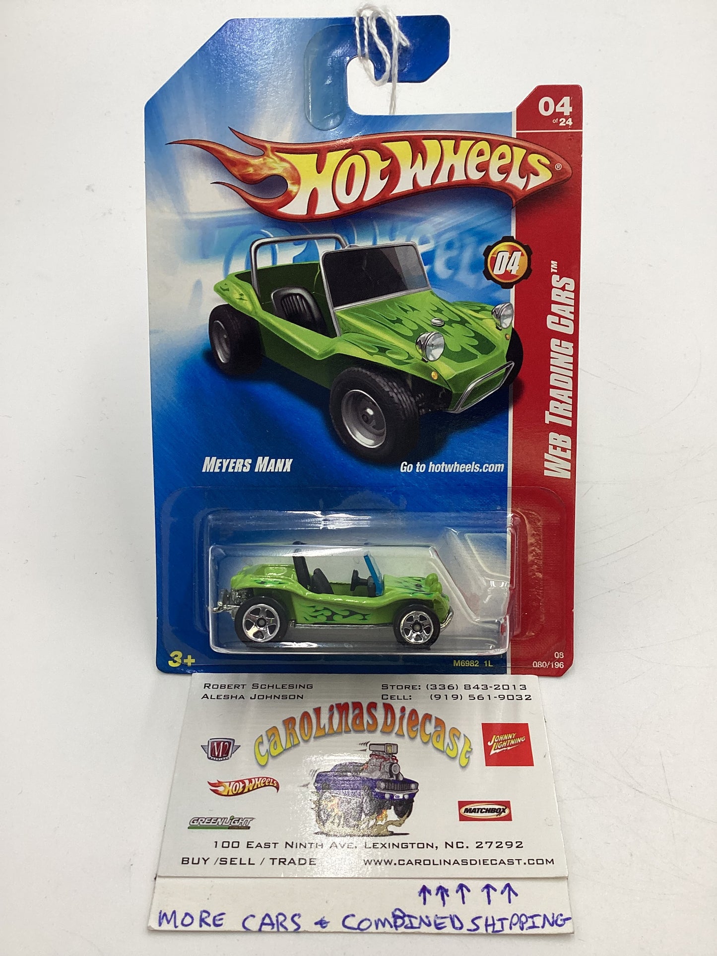 2008 Hot Wheels Web Trading Cars #80 Meyers Manx Light Green