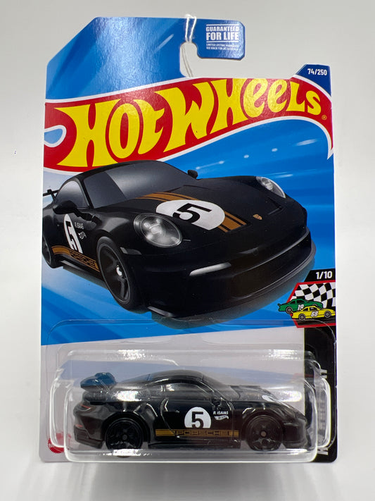2025 Hot Wheels C Case #74 Porsche 911 GT3 Black 98B