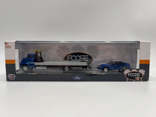 M2 Machines Auto Haulers Walmart Exclusive 1956 Ford COE & 1988 Ford Mustang GT Foose Custom S40