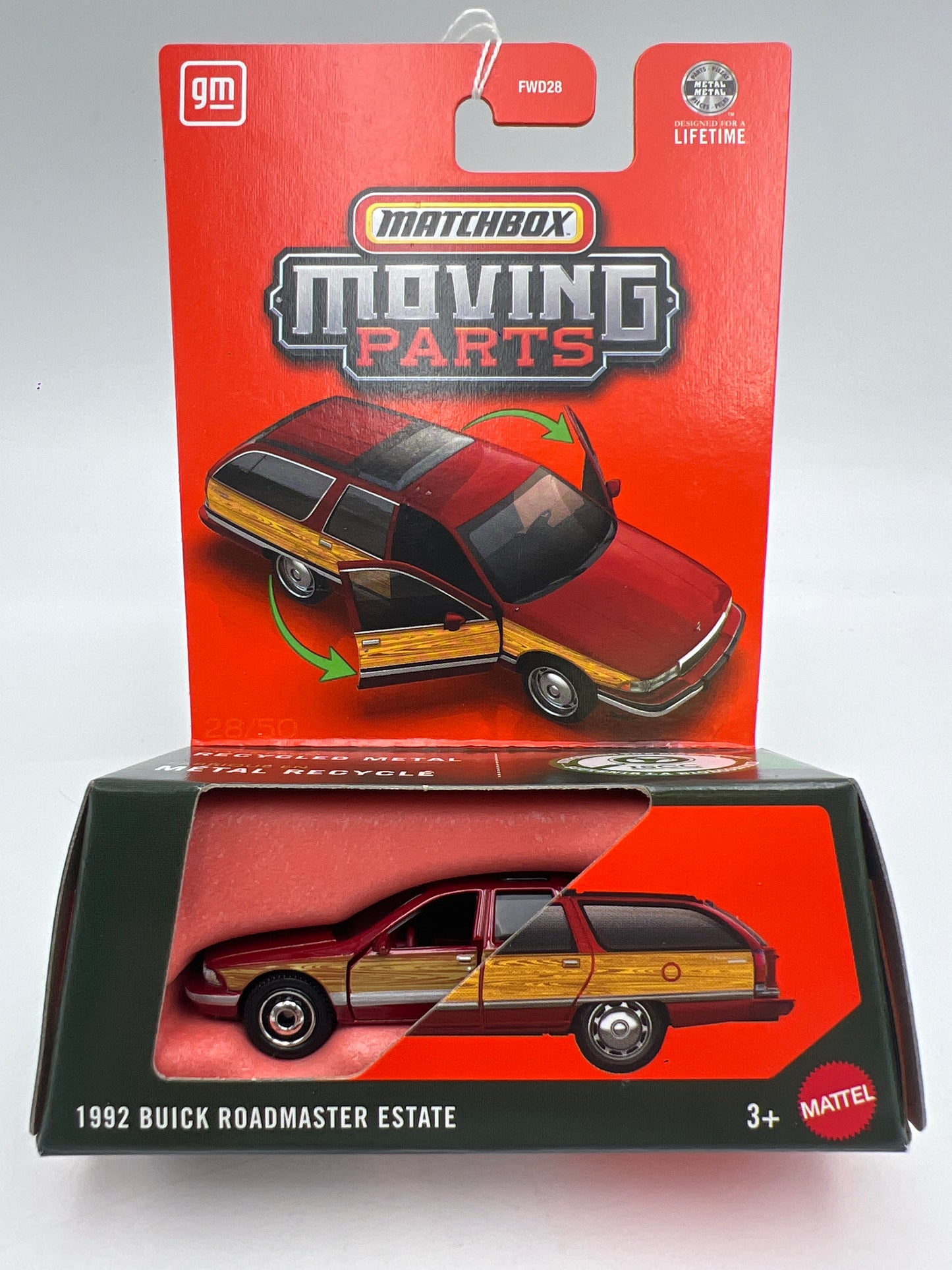 2026 Matchbox Moving Parts #28 1992 Buick Roadmaster Estate Red