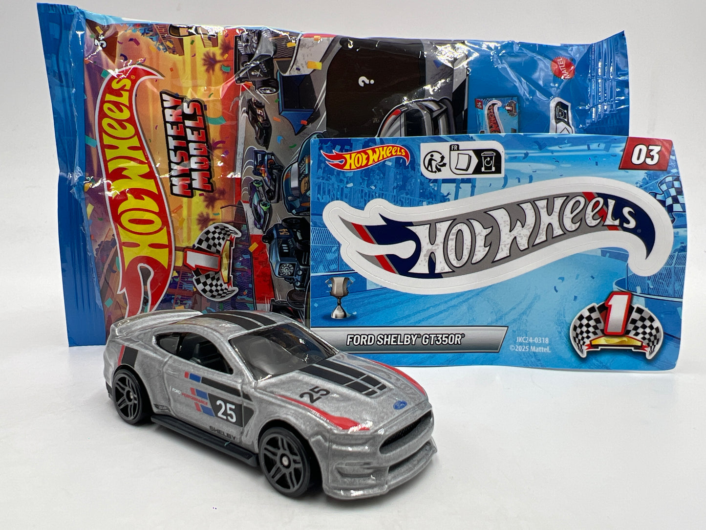 2026 Hot Wheels Mystery Models Series 1 #3 CHASE Ford Shelby GT350R Silver