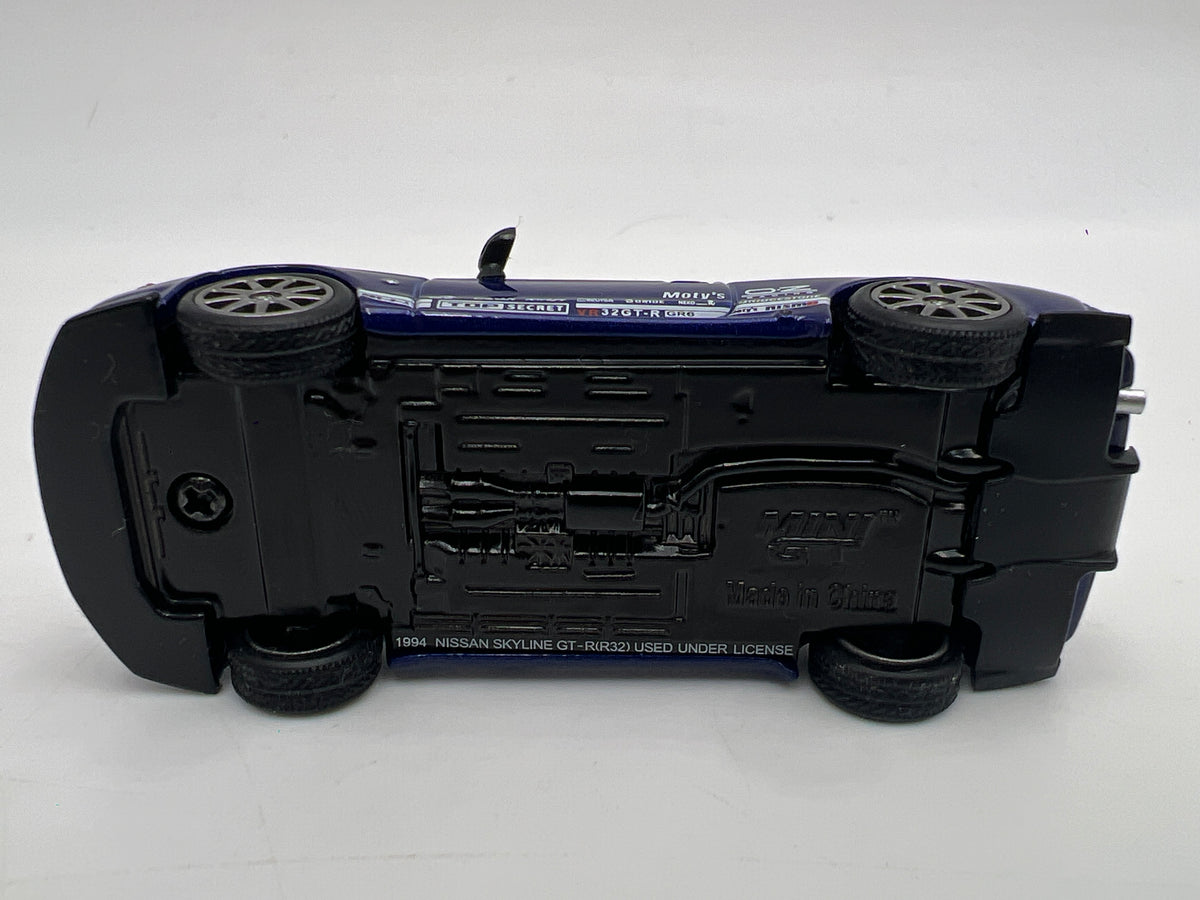 Mini GT #589 MiJo Exclusive Nissan Skyline GT-R Top Secret Metallic Blue