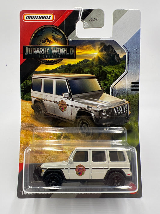 2025 Matchbox Jurassic World Rebirth 14 Mercedes-Benz G-Class G 550 White 161E