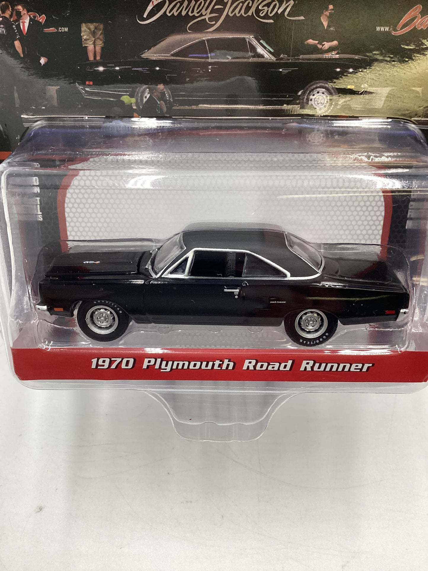 Greenlight 50th Anniversary Barrett-Jackson Series 8 1970 Plymouth Road Runner Black 180G