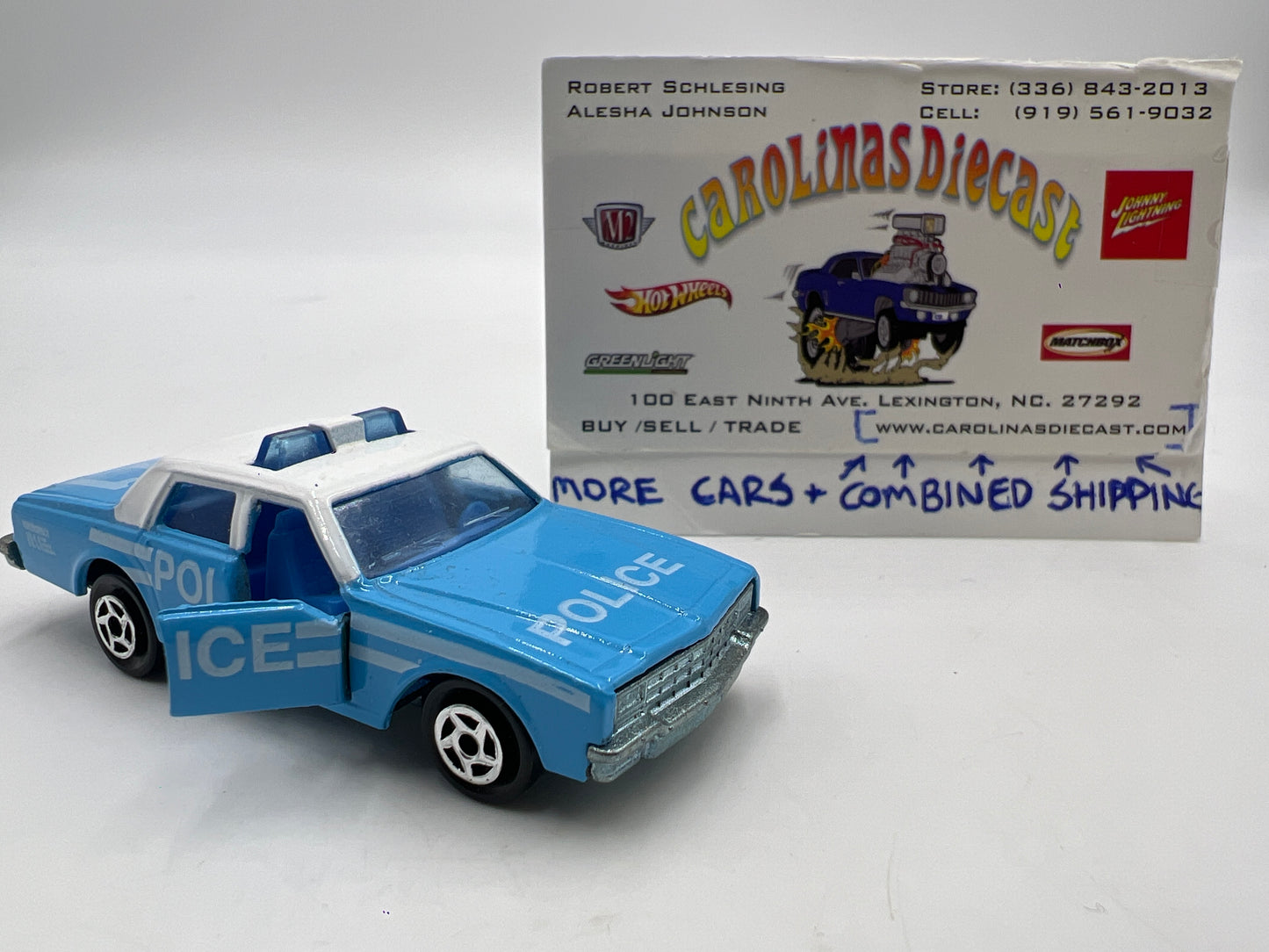 Majorette No. 240 Chevrolet Impala Police Blue Loose