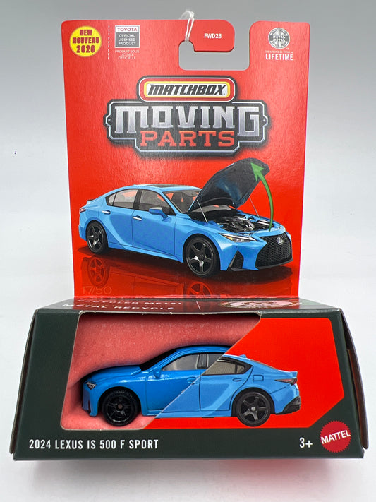 2026 Matchbox Moving Parts #17 2024 Lexus IS 500 F Sport Blue