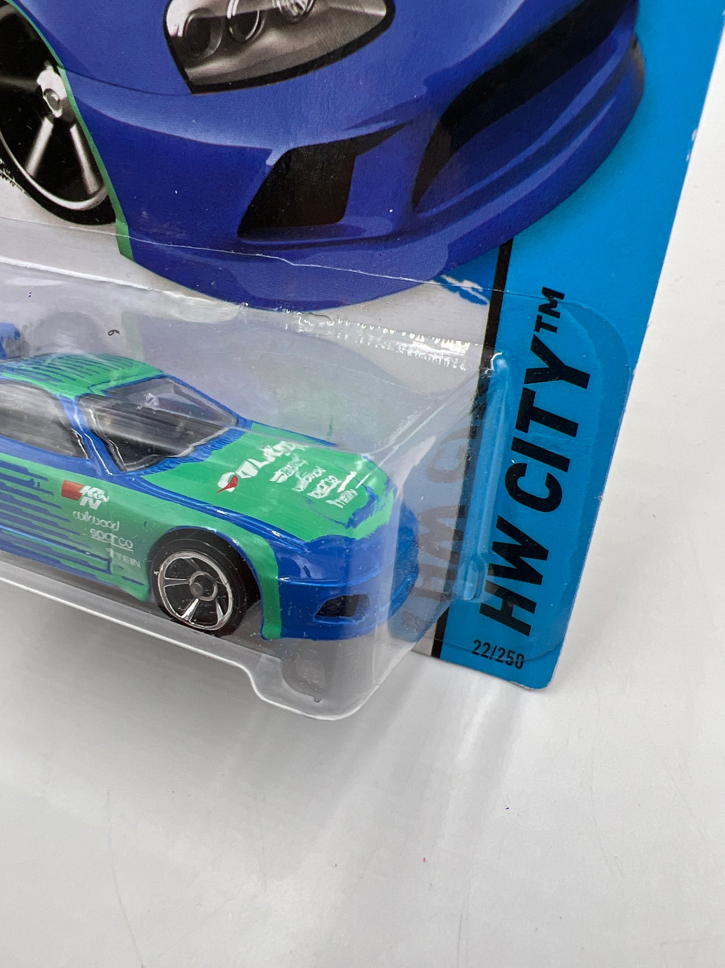 2014 Hot Wheels City #22 Toyota Supra Falken W/Protector