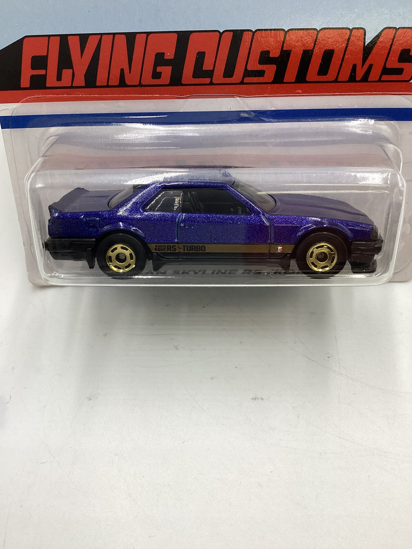 Hot Wheels Target Exclusive Flying Customs Nissan Skyline RS KDR30 Blue Bad Card