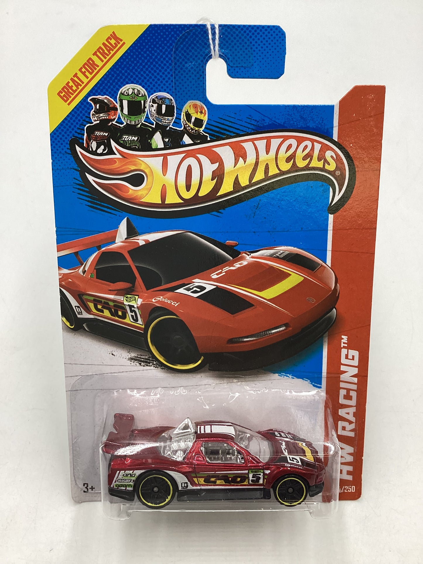 2013 Hot Wheels #114 Acura NSX Red 105A