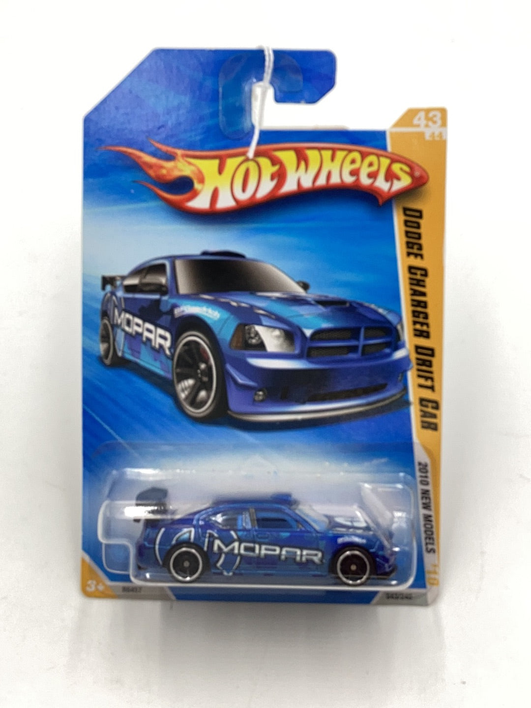 2010 Hot Wheels #43 Dodge Charger Drift Car blue 59E