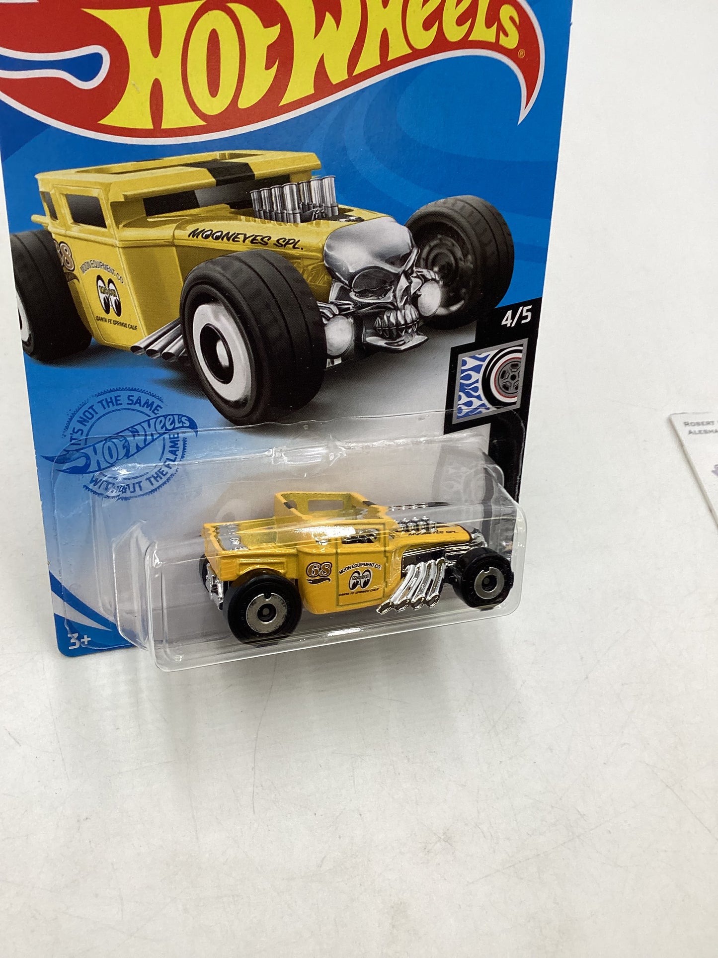 2021 hot wheels #161 Bone Shaker Yellow Mooneyes 53C