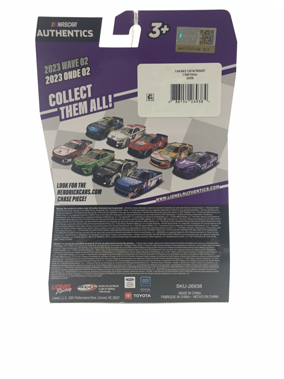 2023 nascar authentics wave 2 Christopher Bell KK5 carolinasdiecast