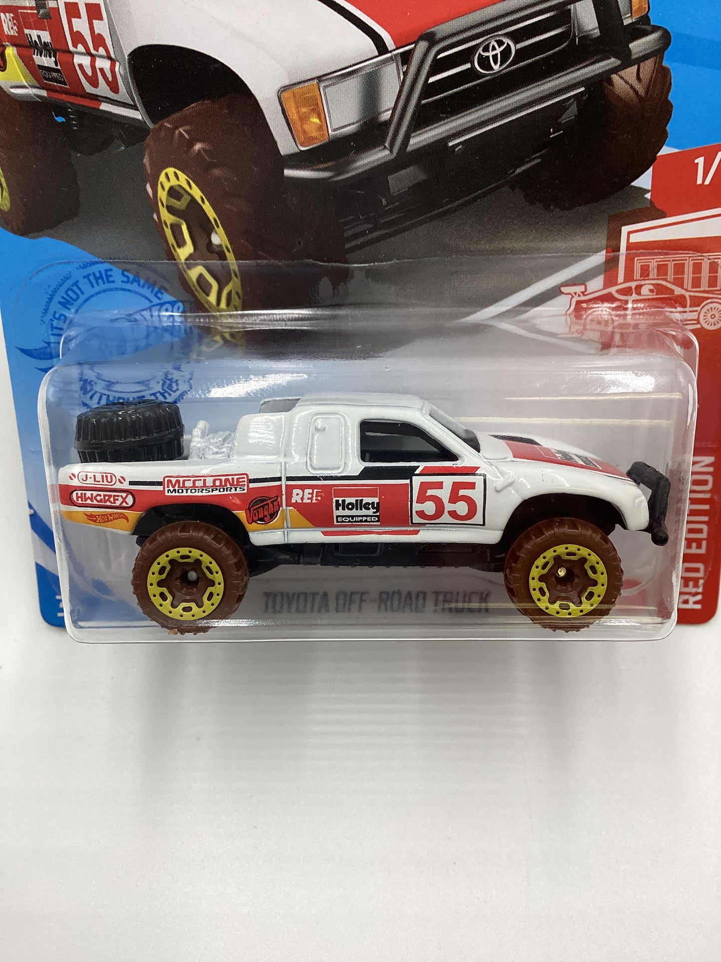 2021 Hot Wheels #4 Toyota Off Road Truck White Target Red Edition