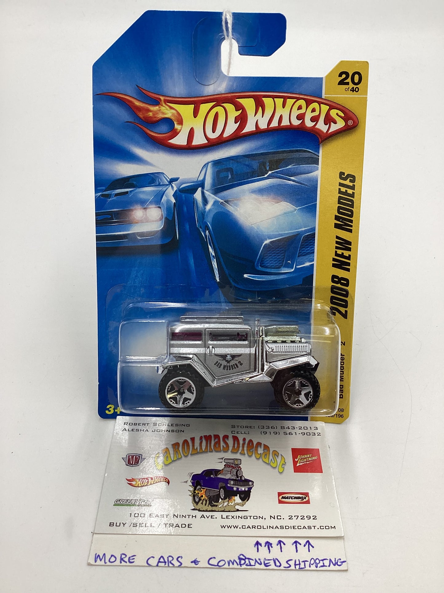 2008 Hot Wheels New Models #20 Bad Mudder 2 Silver 110i