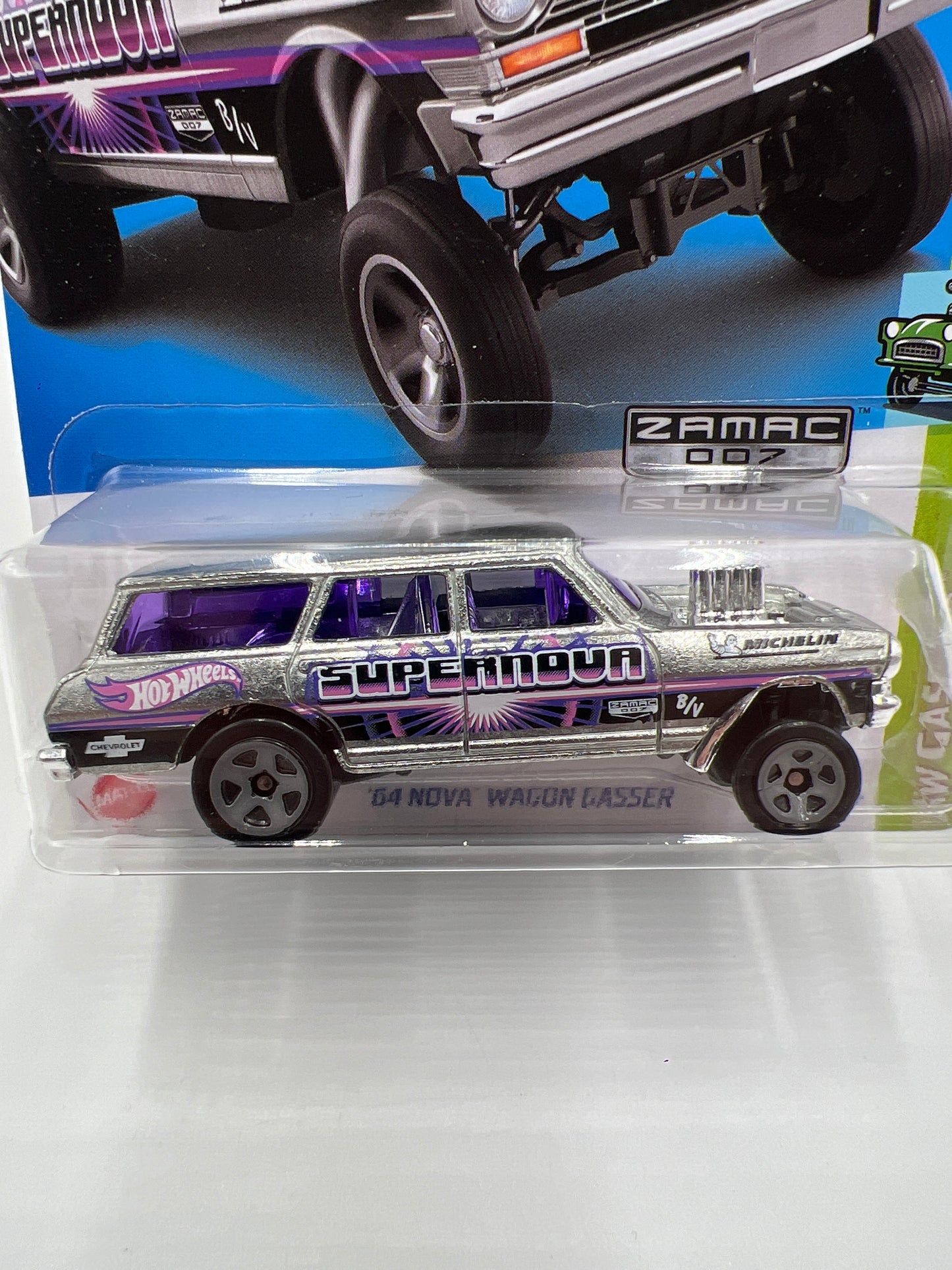 2023 Hot Wheels Walmart Exclusive Zamac 7 #145 64 Nova Wagon Gasser