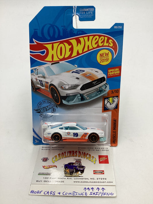 2019 Hot wheels Muscle Mania #180 Custom 18 Ford Mustang GT Gulf 27A