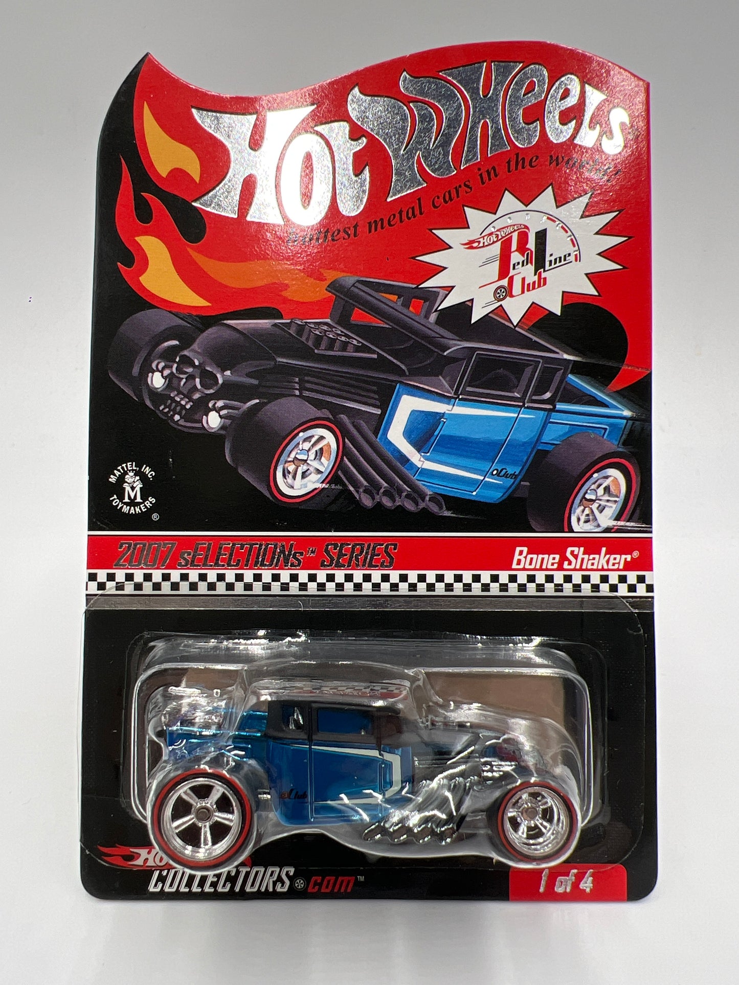 2007 Hot Wheels RLC sELECTIONs Series #1 Bone Shaker Blue 3627/10442 W/Protector