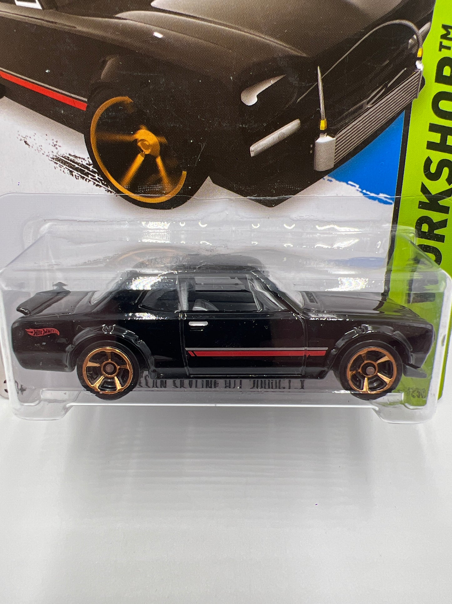 2014 Hot Wheels Workshop #225 W/Roll Cage Nissan Skyline H/T 2000GT-X Black SR