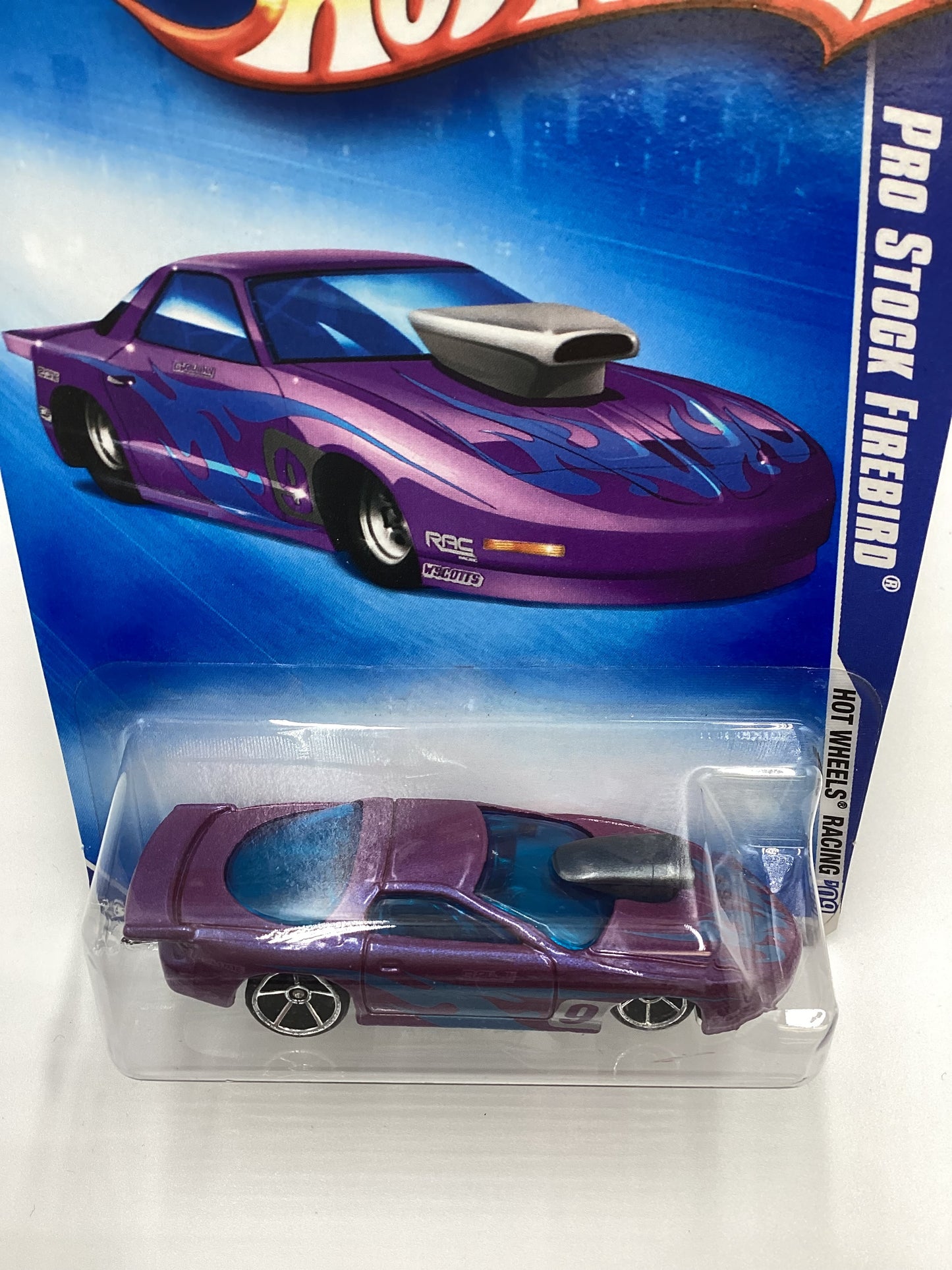 2009 Hot Wheels #072 Pro Stock Firebird Purple 42C