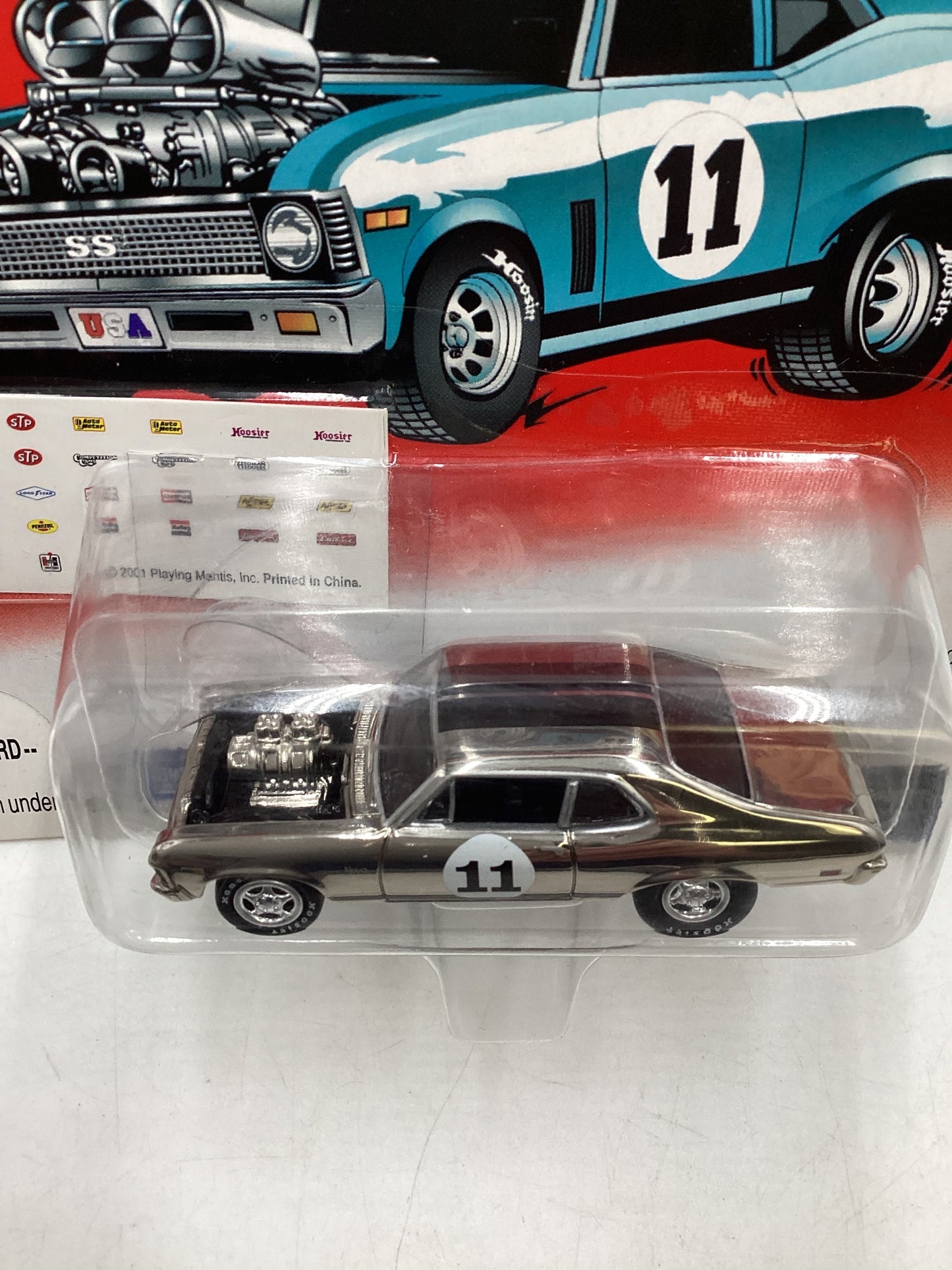 Johnny Lightning Rebel Rods Boss-A-Nova 1969 Chevy Nova SS Chrome 189F