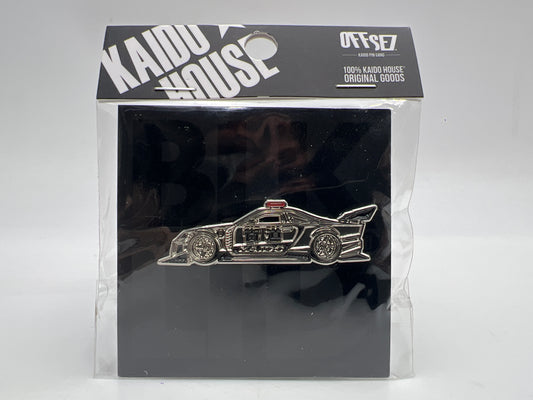 Mini GT x Kaido House BLKLTD Nissan Skyline GT-R R34 Police Pin VHTF