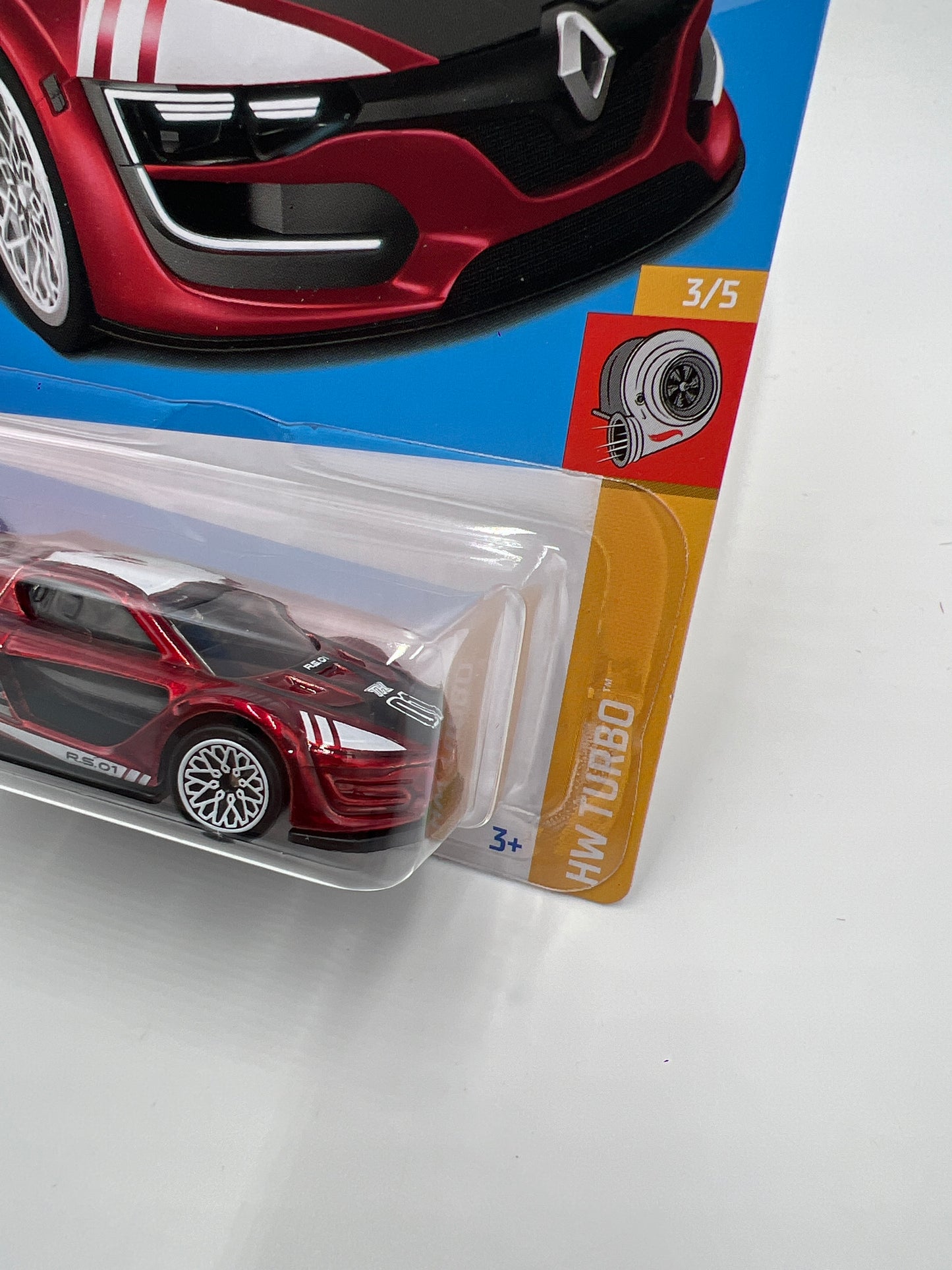 2023 Hot Wheels Super Treasure Hunt #134 Renault Sport R.S. 01 Red W/Protector