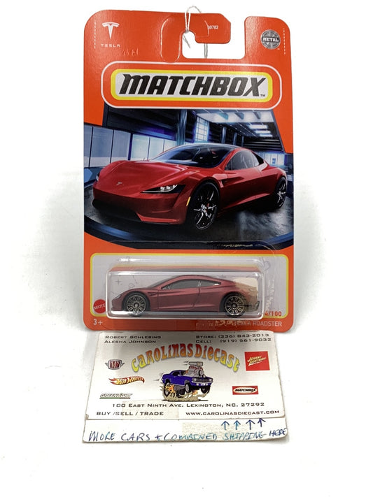 Matchbox #4 #91 Tesla Roadster 48F