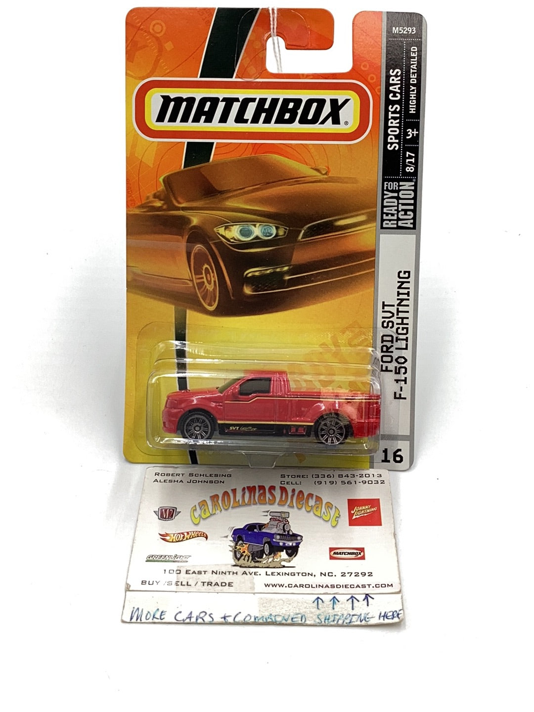 2007 matchbox #16 Ford SVT F-150 Lightning red 31E