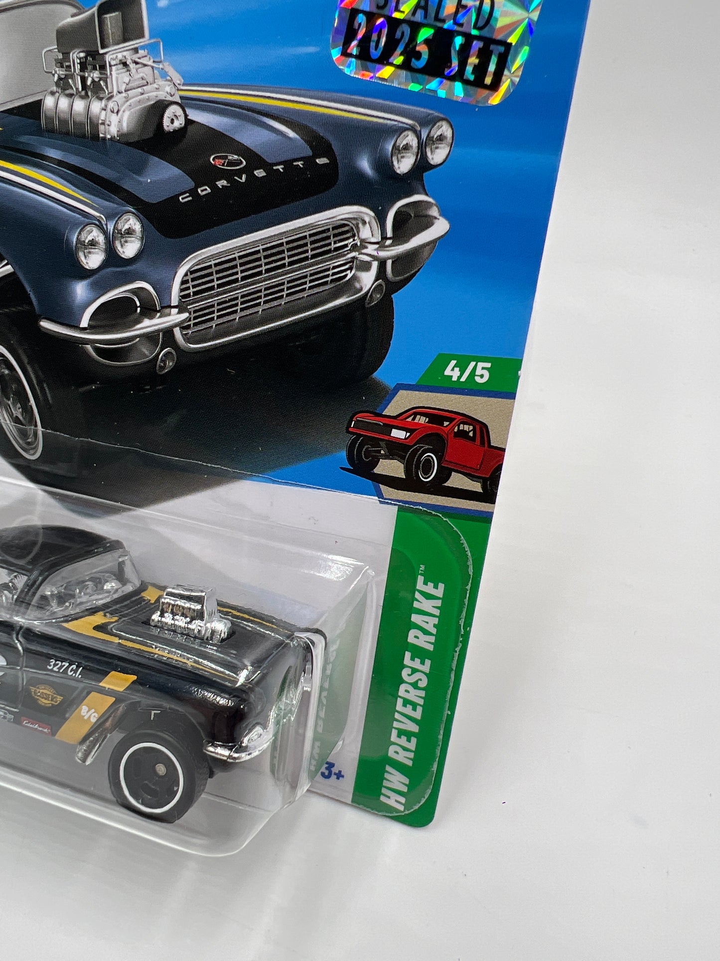 2025 Hot Wheels Factory Sealed Super Treasure Hunt #182 62 Corvette Gasser W/Protector