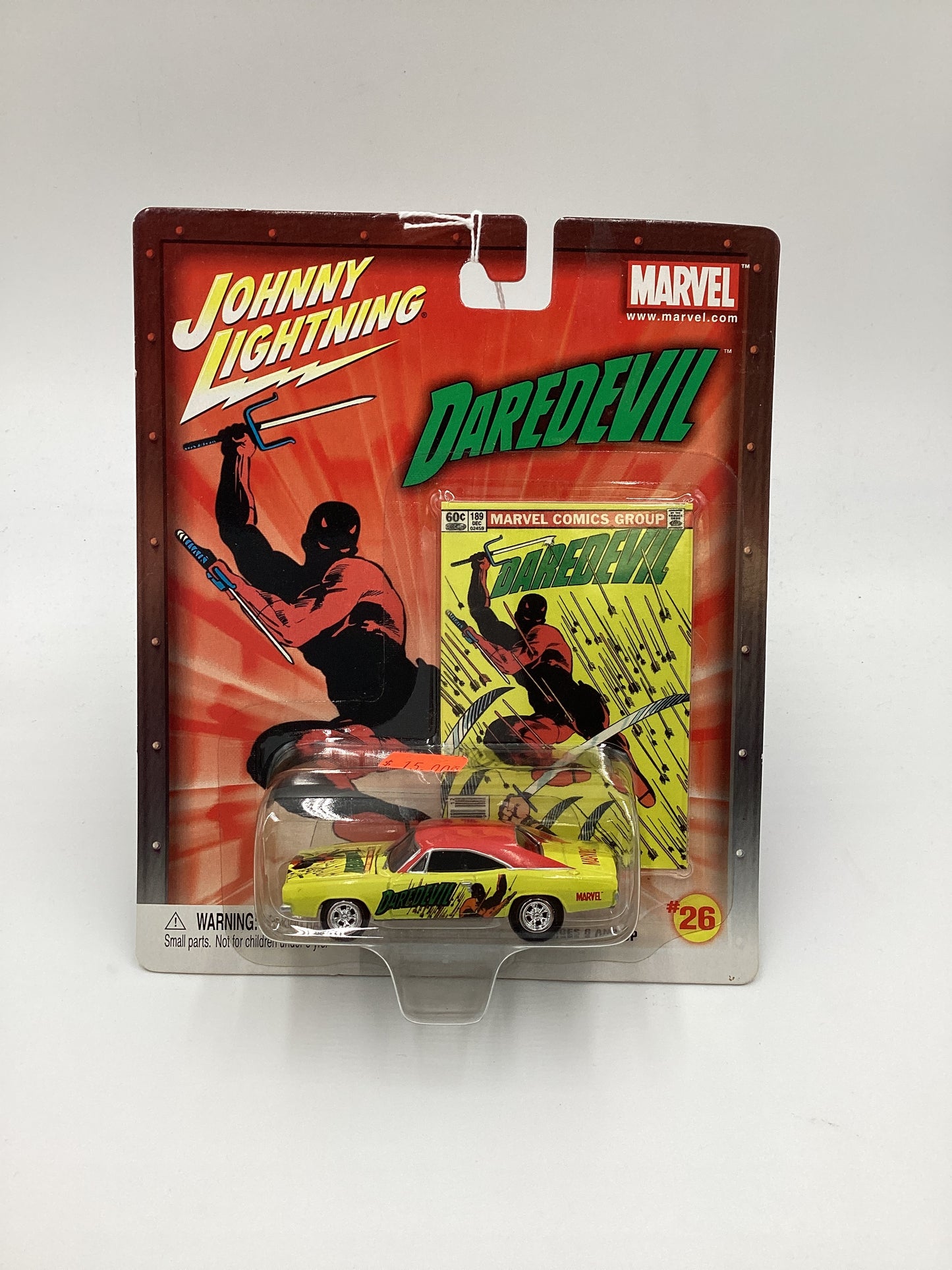 Johnny Lightning Marvel Daredevil #26 69 Dodge Charger Yellow 232A