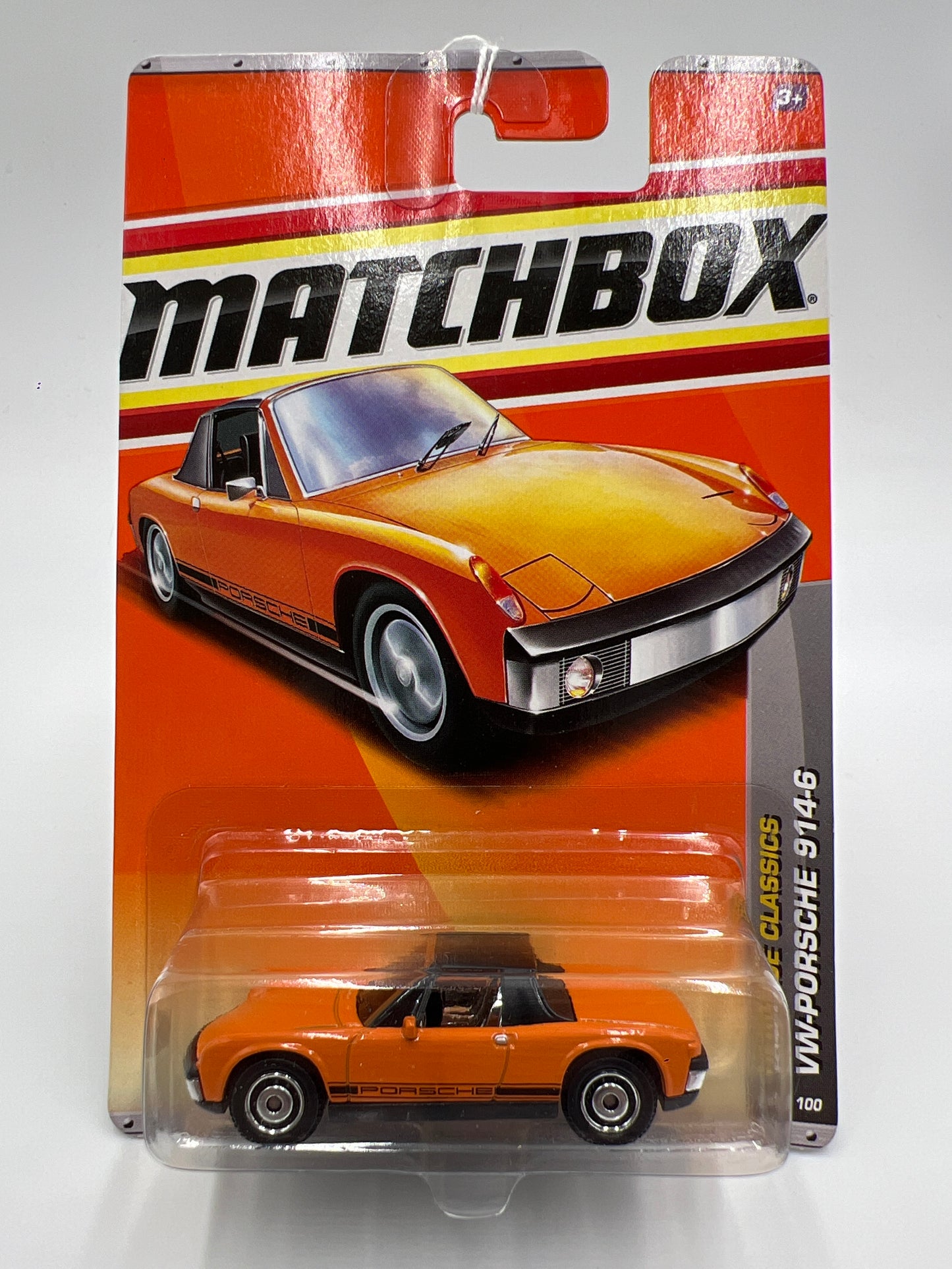 2010 Matchbox Heritage Classics #16 VW-Porsche 914-6 Orange 208D