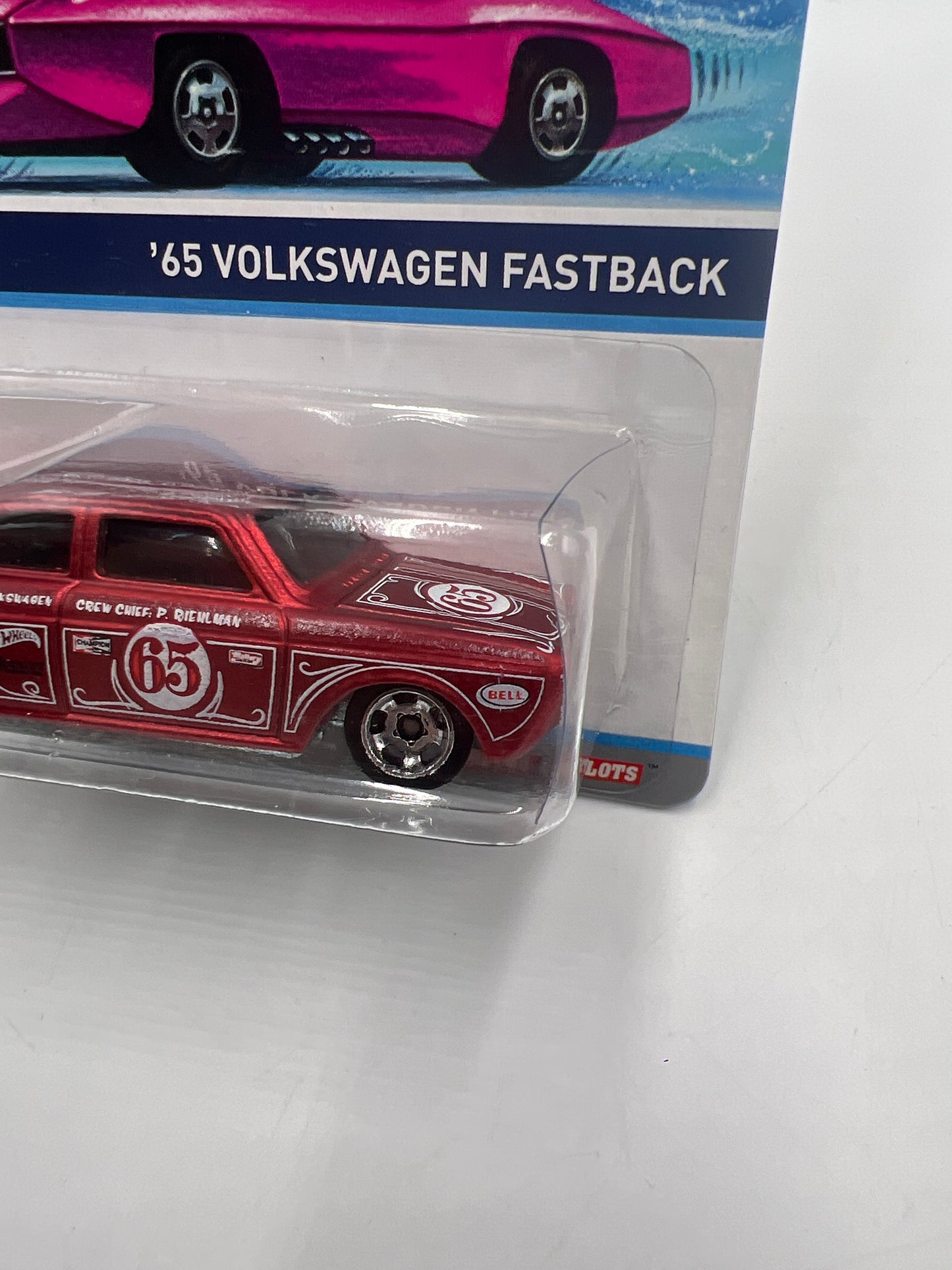 Hot Wheels Cool Classics #25 65 Volkswagen Fastback Red (Pink Car Card)