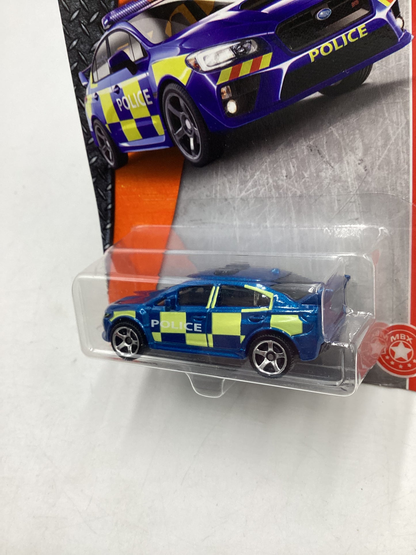 2017 Matchbox Heroic Rescue #60 15 Subaru WRX STI Blue Police 89B