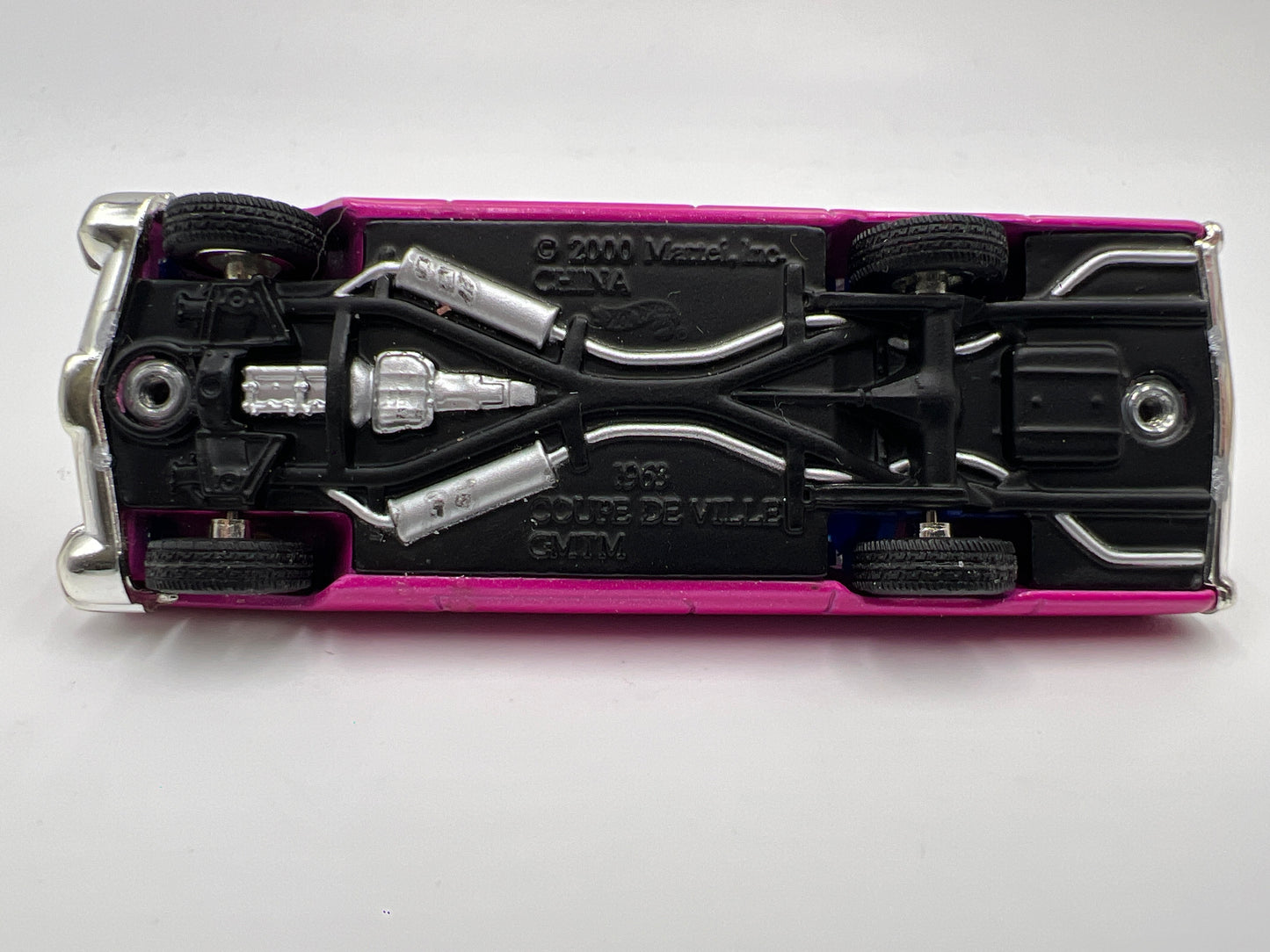 2001 Hot Wheels Collectibles 1/64 Acrylic Hard Rock Cafe 1963 Cadillac Coupe De Ville Pink Loose