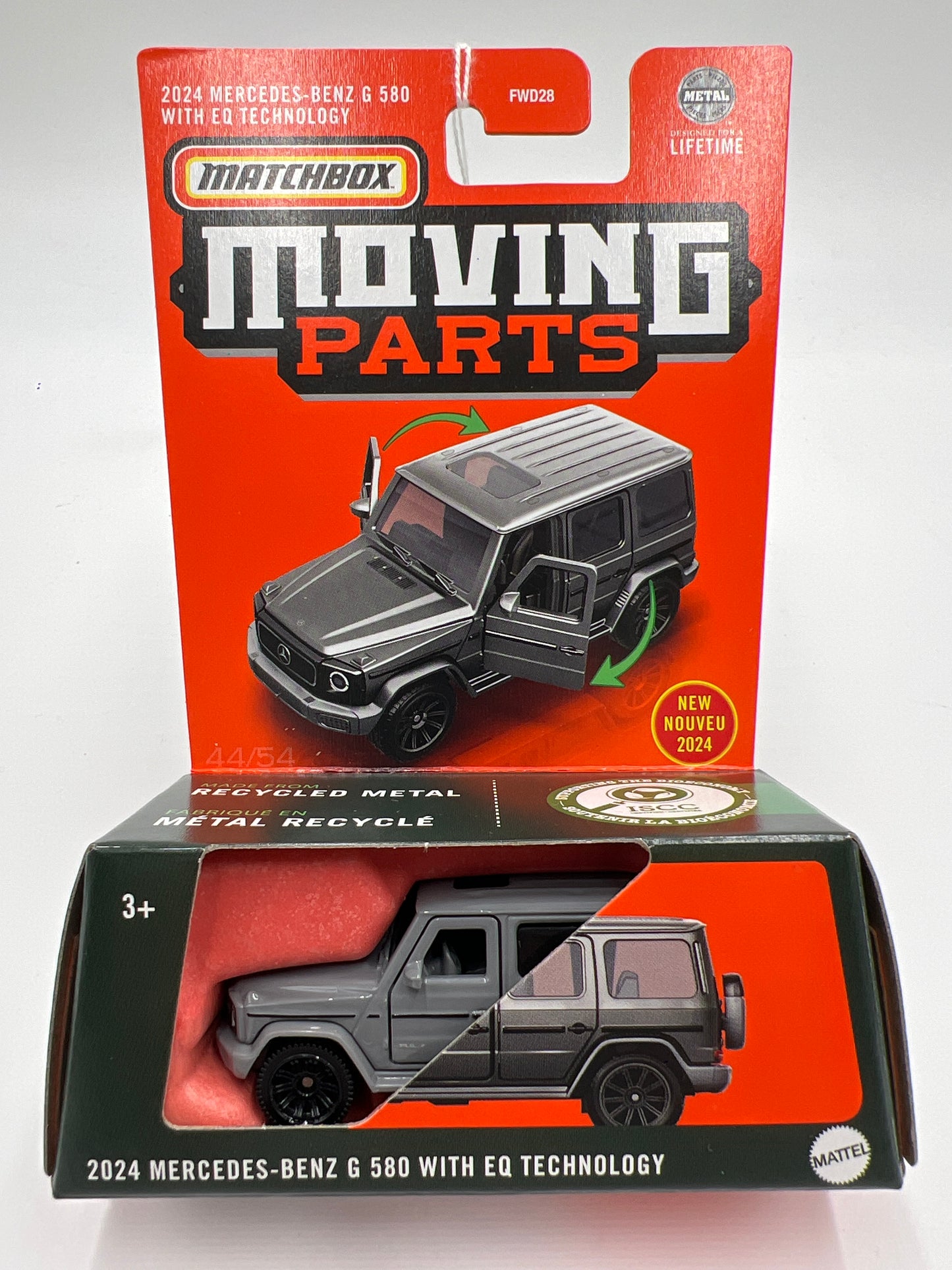 2024 Matchbox Moving Parts #44 2024 Mercedes-Benz G 580 With EQ Technology Gray 169C