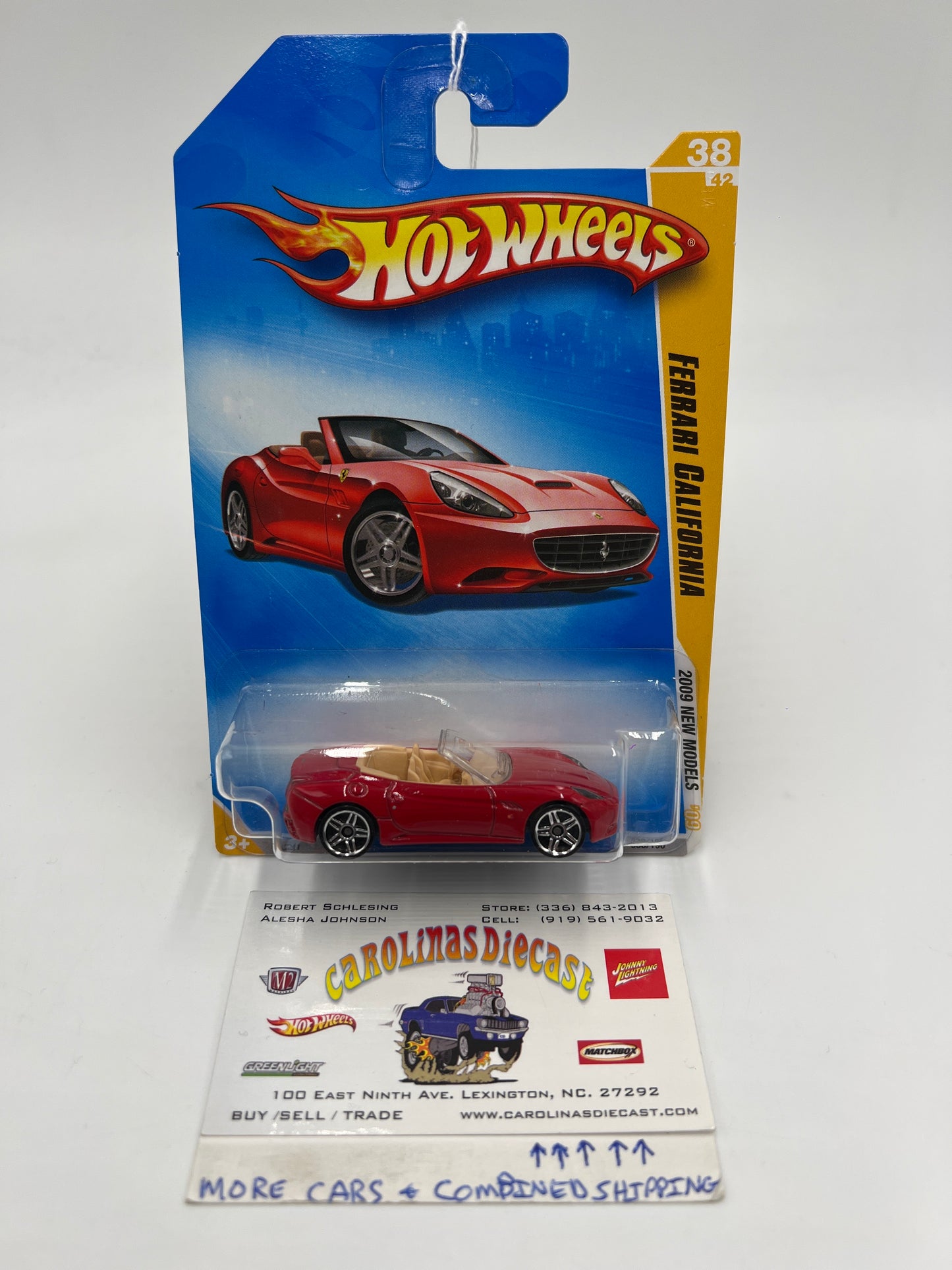 2009 Hot Wheels New Models #38 Ferrari California Red SR
