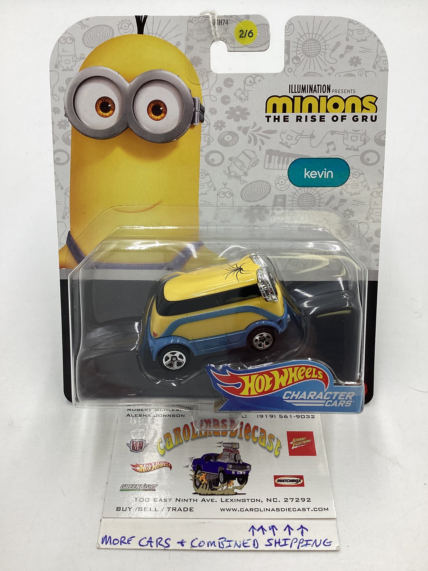 2018 Hot Wheels Character cars Minions Kevin 2/6 111A